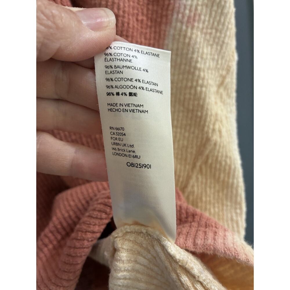 Free People We The Free Logan Washed Ribbed Top in Star Anise Sz Sm Oversized - Picture 5 of 9